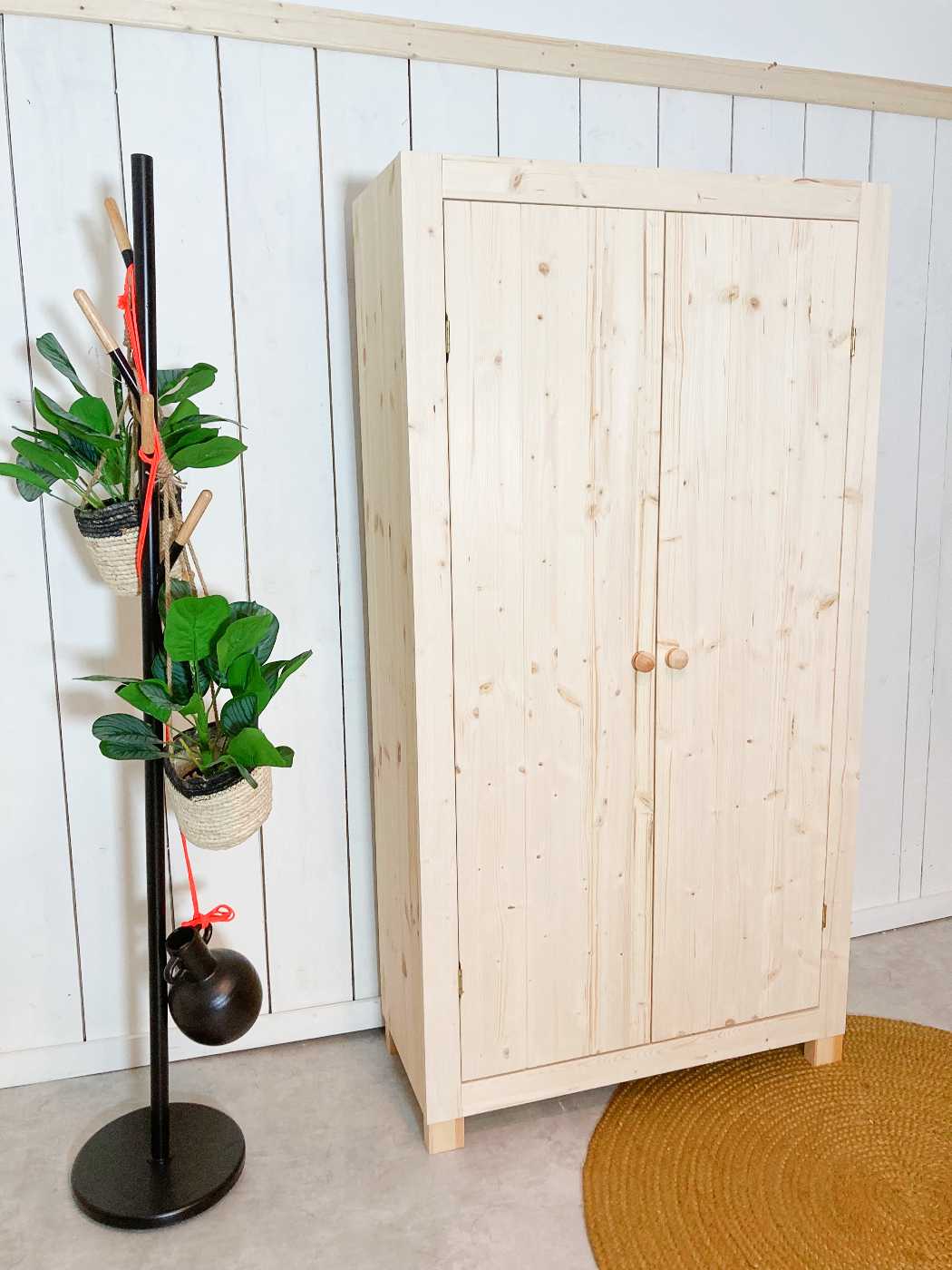 Statistisch Voortdurende domesticeren Kledingkast Ameland 2-deurs 94cm breed | Blankhoutmeubelhal